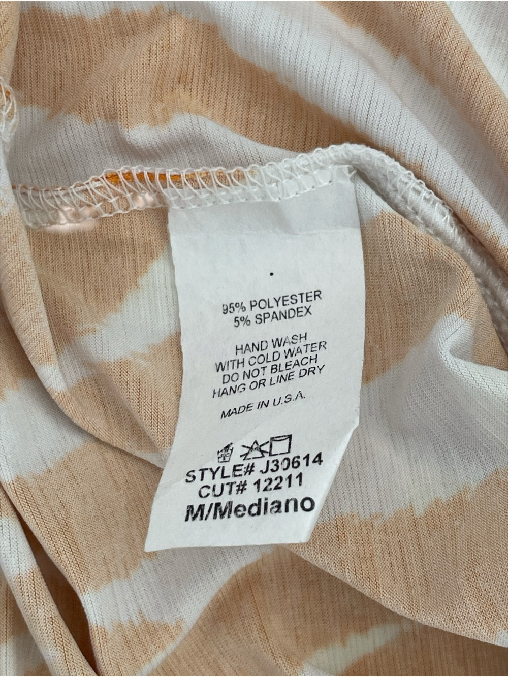 Goldtimeusa Orange & White Printed Jumpsuit - Picture 5 of 14